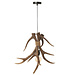 J-Line Plafondlamp Gewei Polyresin Bruin Groot