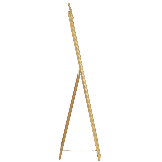 J-Line Staande spiegel Emi Wood goudkleurig