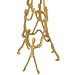 J-Line Figuurtoren Aluminium Goudkleurig 147x50x50cm