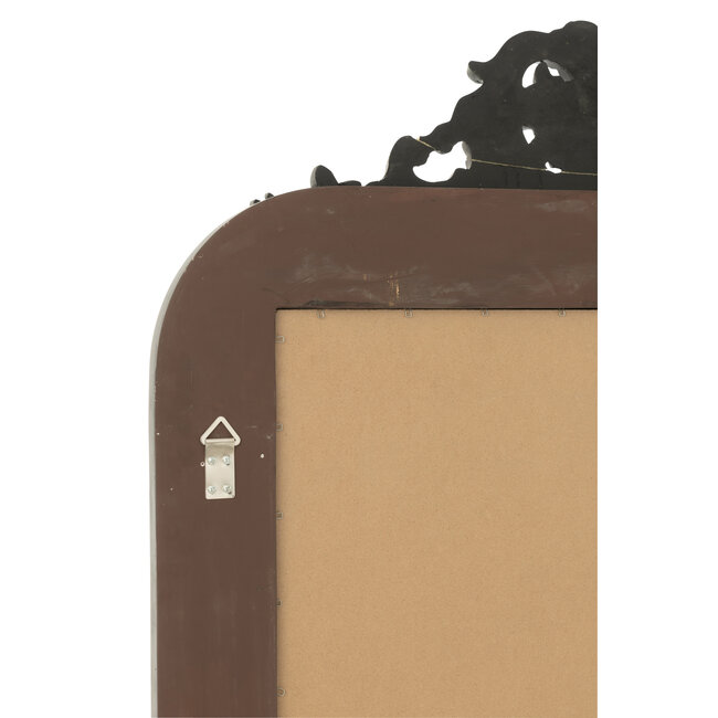 J-Line Wandspiegel Ema Hout Zwart