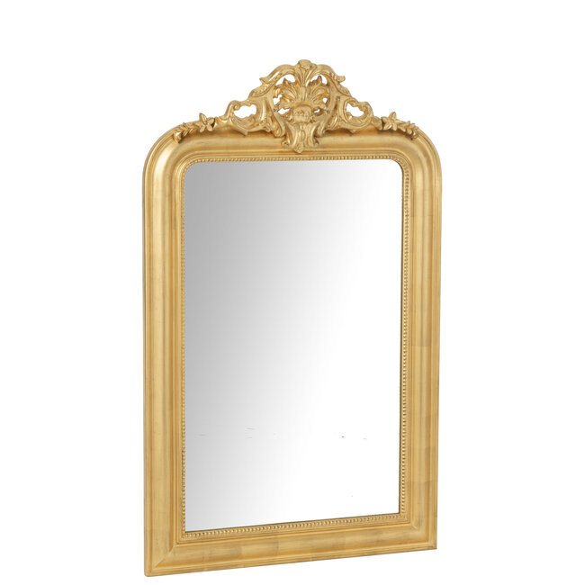 J-Line Wandspiegel Ema Hout Goudkleurig