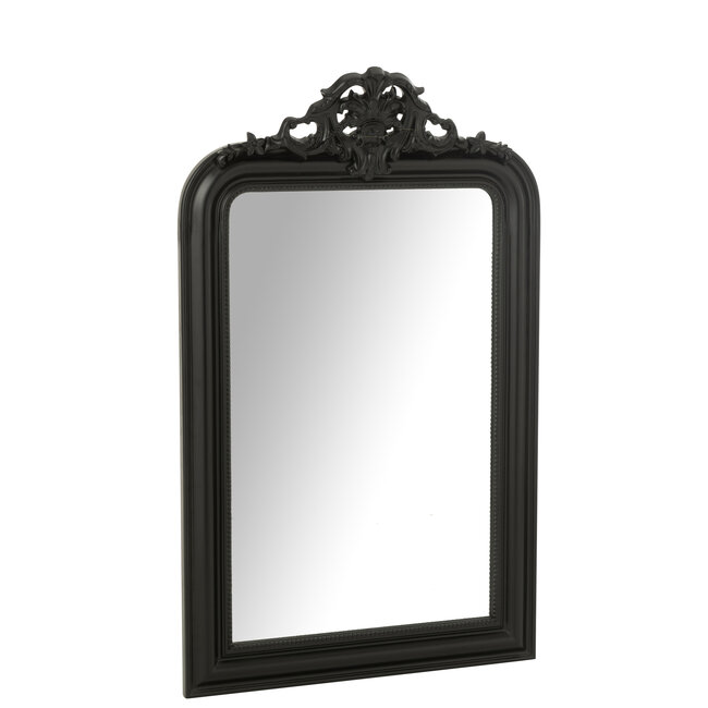 J-Line Wandspiegel Ema Hout Zwart
