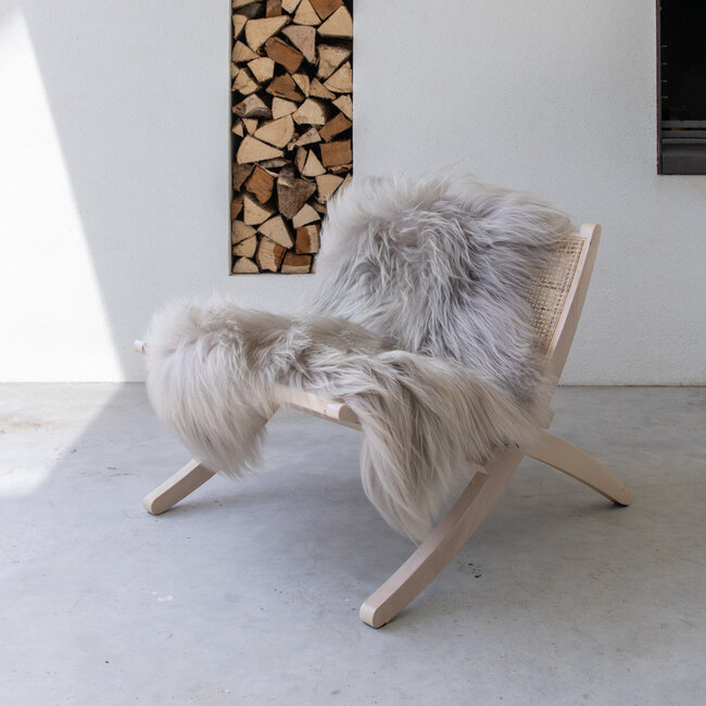 Mars & More schapenvacht ijsland lichtblond 100-110cm