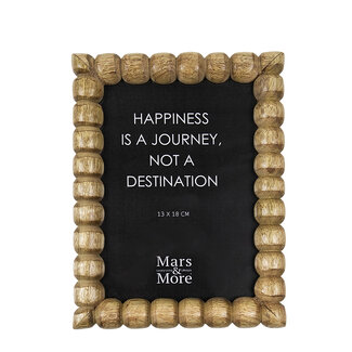 Mars & More fotolijst mango hout bobbel 13x18cm