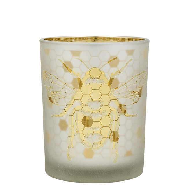 Mars & More Theelichthouder bij goud medium 12cm