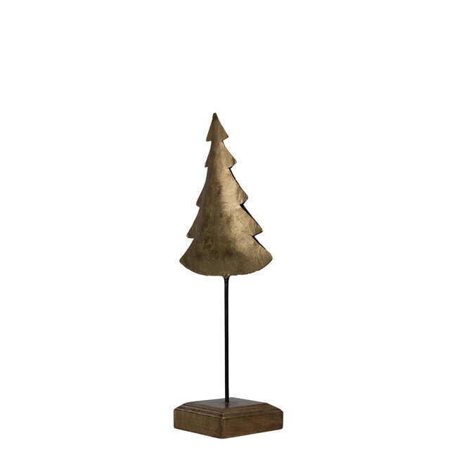 Mars & More staande kerstboom goud 28cm*