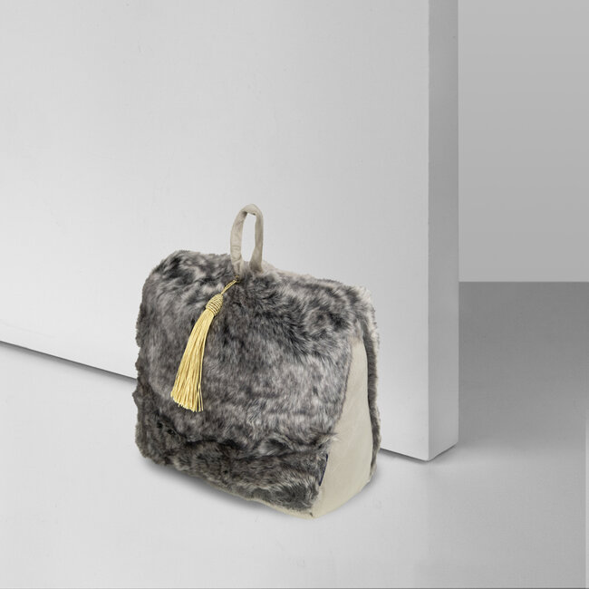 Mars & More deurstopper wolf grijs 18cm