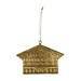 Mars & More hanger ijzer chalet a goud 16cm