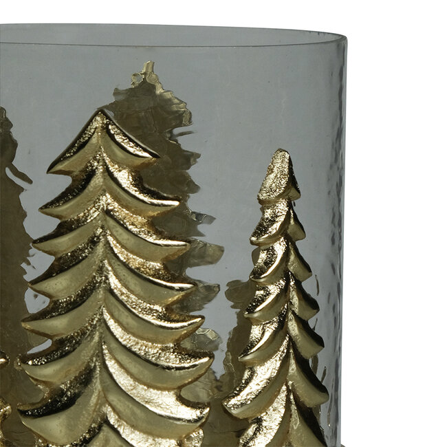 Mars & More windlicht hert champagne goud medium