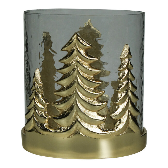 Mars & More windlicht hert champagne goud small