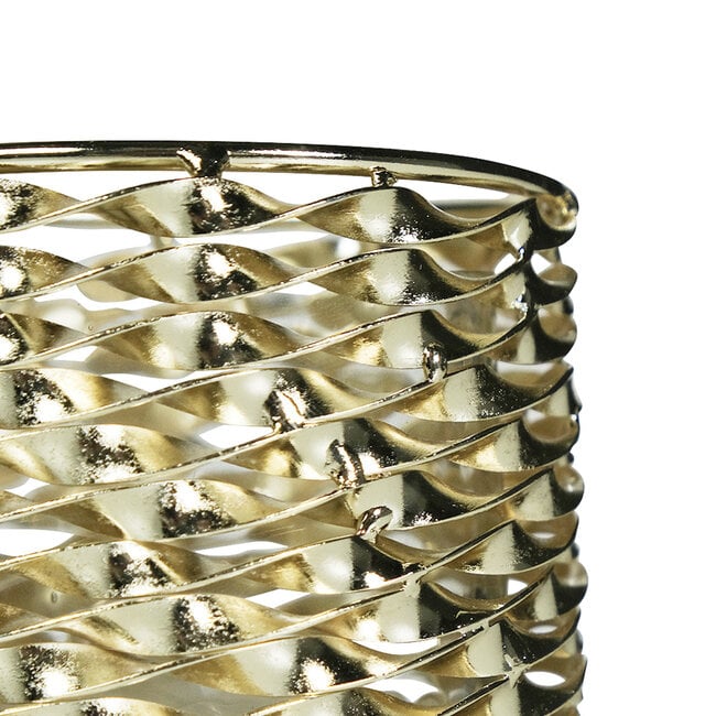 Mars & More windlicht metaal champagne goud d