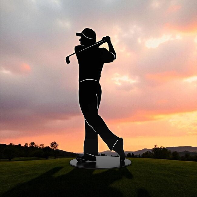 Dream-Living Handgemaakte golfspeler zwart 40 cm