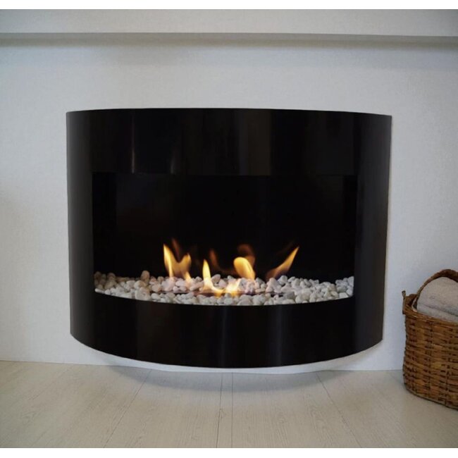 Avantius Bio-ethanol sfeerhaard Bonn mat zwart met regelbare brander