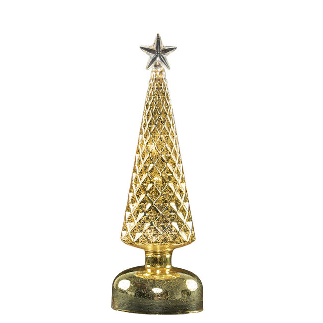 Mars & More led dennenboom goud 28cm*