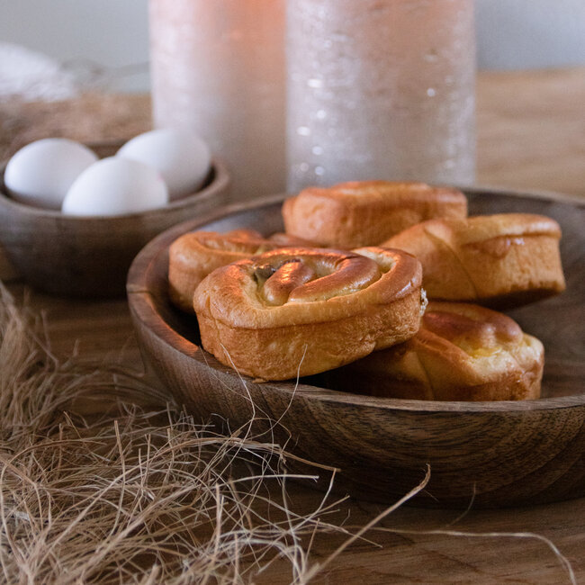 Mars & More Schaal Mango hout 25x25x5cm