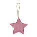 Mars & More hanger katoen ster donker rood 16cm