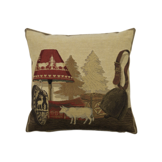 Mars & More gobelin kussen winter lamp 33x33cm