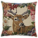 Mars & More gobelin kussen bloemen gaffelhert 45x45cm