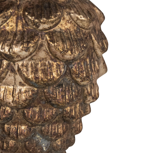 Mars & More decoratie dennenappel antiek bruin 18cm