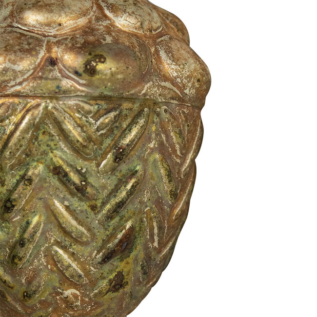 Mars & More decoratie eikel antiek groen 8cm