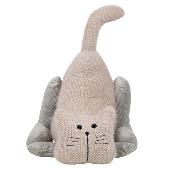 Mars & More deurstopper kat staart roze 18x15x17 cm