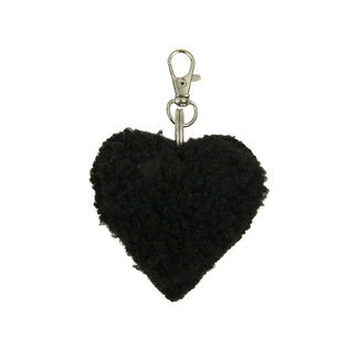Mars & More schaap zwart sleutelhanger hart 5cm