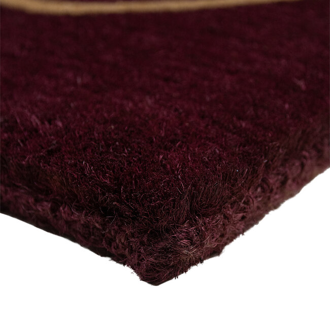 Mars & More kokosmat handgeweven hart rood 75cm