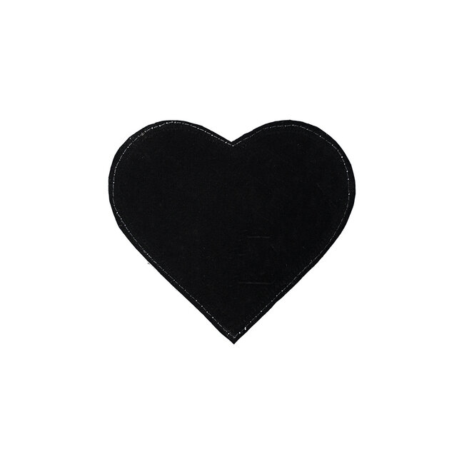 Mars & More onderzetter koehuid hart luipaard 14cm*