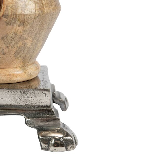 Mars & More Wijnkoeler zilver hout h38,5 d38