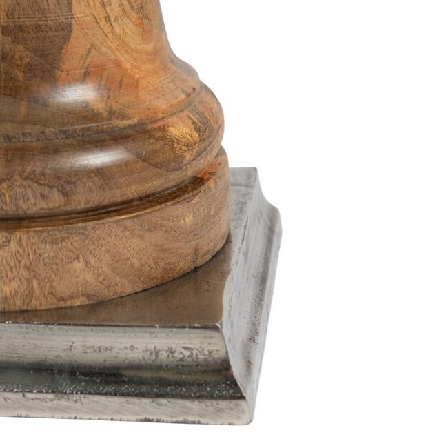 Mars & More Wijnkoeler zilver hout h40 d48,5