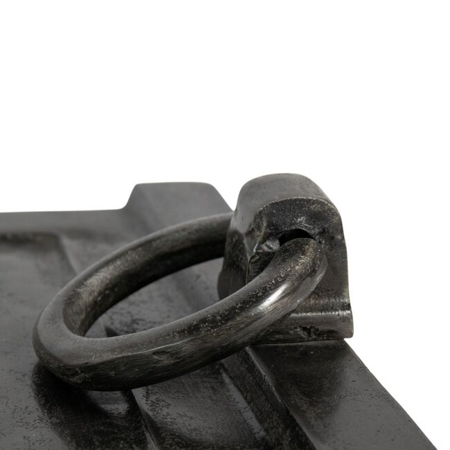 Mars & More Dienblad met handgrepen ijzer brass h9 50x50