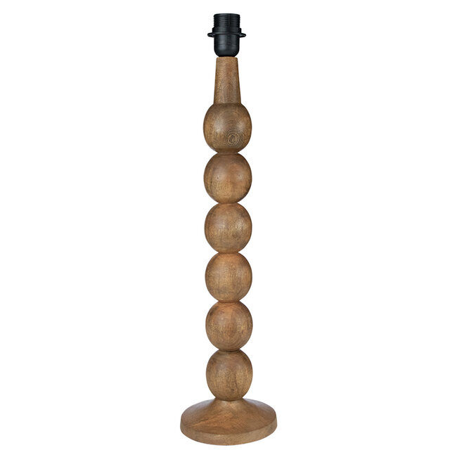 Mars & More lampvoet bollen mango hout 60cm
