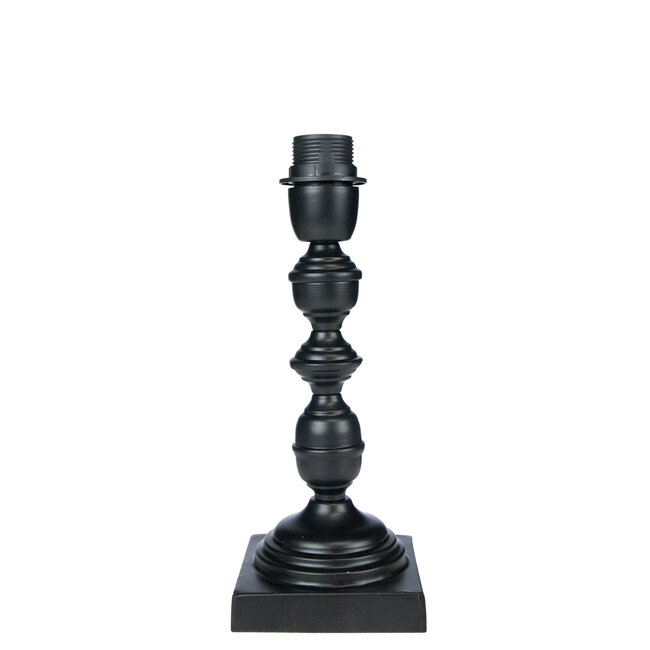 Mars & More lampvoet ornament zwart 11x11x30cm