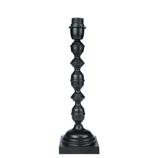 Mars & More lampvoet ornament zwart 12x12x40cm