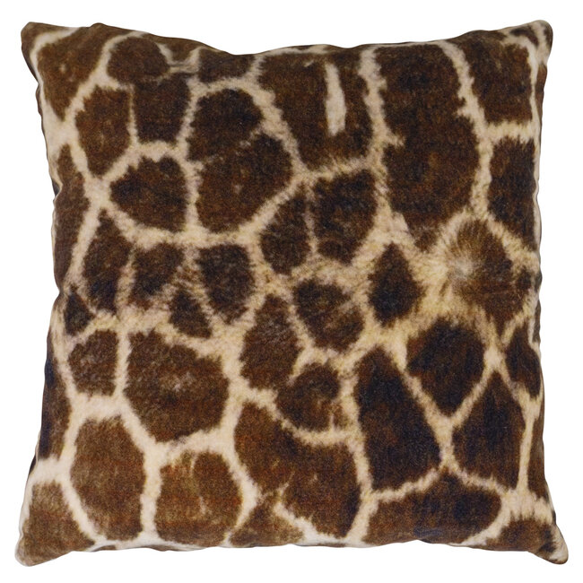Mars & More kussen fluweel jungle giraffe print 45x45cm*