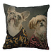 Mars & More kussen fluweel preppy honden 45x45cm*