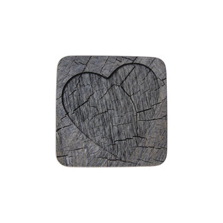 Mars & More onderzetter boomstam grijs hartjes 10x10cm (6)*