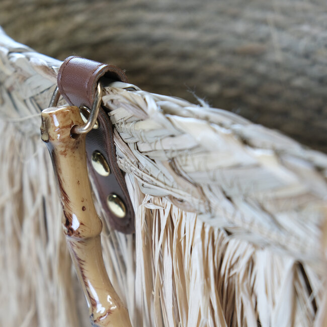 Mars & More jute tas rafels all over 52cm