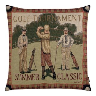 Mars & More gobelin kussen heren golf 45x45cm