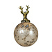 Mars & More decoratie bal hert antiek goud 10cm