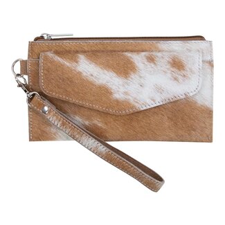 Mars & More etui koe met vakje bruin 20x11cm (bos taurus taurus)