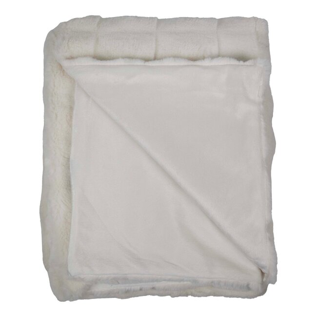 Mars & More Wave plaid gebroken wit 130x180cm