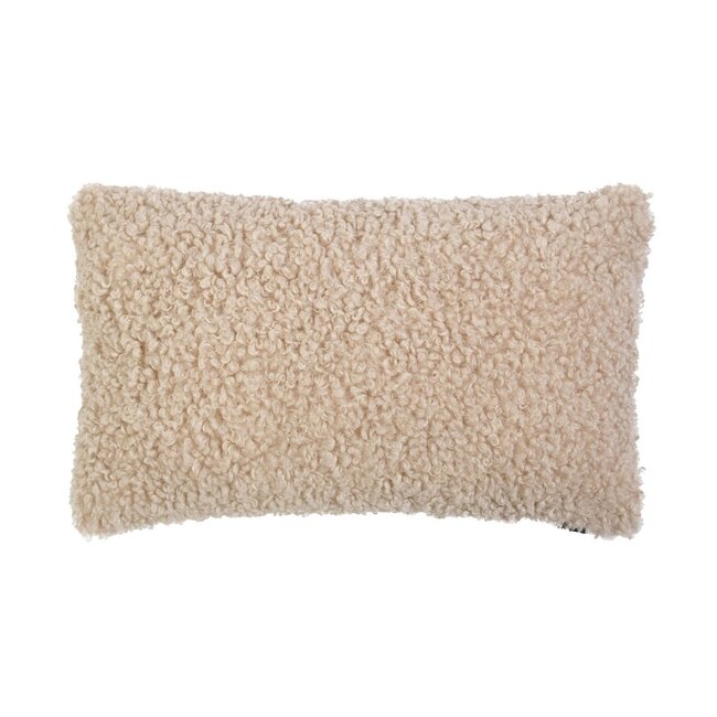 Mars & More half kussen teddy krul beige 30x50cm