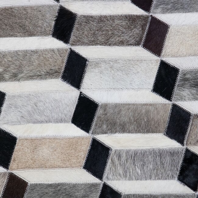 Mars & More Vloerkleed Koe rond illusion multicolor 150cm (bos taurus taurus)