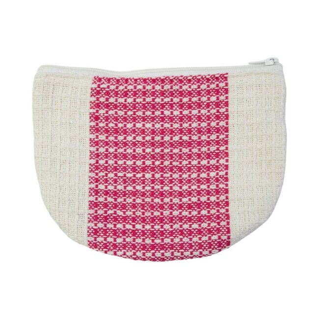 Mars & More Tasje Waffle roze 15x20cm