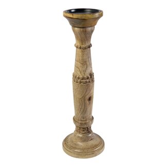 Mars & More Kandelaar mango hout bubbel 40cm