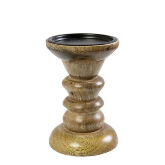 Mars & More Kandelaar mango hout ringen 15cm
