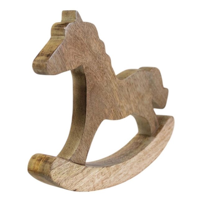 Mars & More Hobbelpaard mango hout 42x30cm