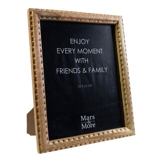 Mars & More fotolijst mango hout gesneden 20x25cm