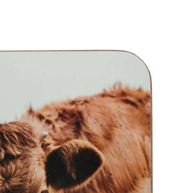 Mars & More Onderzetter Zwitserse Koe in de wei 10x10cm (set of 6)